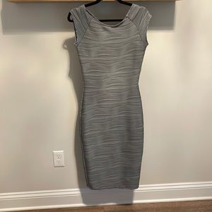 Gray body con dress